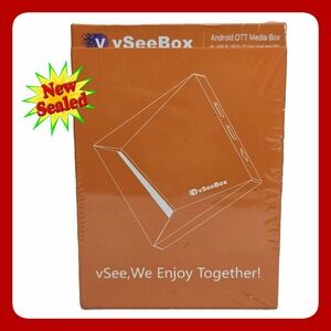 vSeeBox V6 PRO Android OTT Media Box 8K HDR10 Dual Band WiFi NEW Sealed Streamer